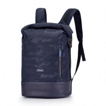 New fashion top rollup camouflage laptop backpack computer rucksack bag