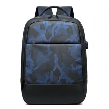 时尚防水林地迷彩15.6寸笔记本背包电脑背包USB