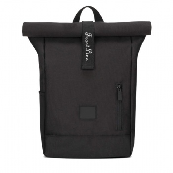 Stylish rPET 600D polyester rolltop rucksack backpack bag for pre-school kids
