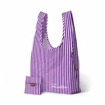 Promotional branding rPET foldable T-shirt shaped shopping tote bag