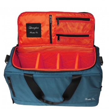 TSA approved blue nylon weekender duffel bag,trainning duffle bags