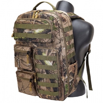 Large tactical realtree camouflage outdoor hunting backpack equipment bag