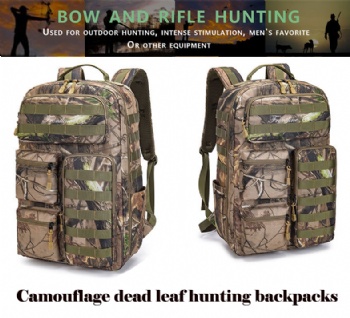 Large tactical realtree camouflage outdoor hunting backpack equipment bag