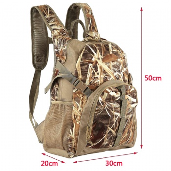 New Tree & Reed Bionic Camouflage Hunting Fishing Backpack Soft Shell Waterpoof Jungle Camo Hunting Bag Outdoor Sports Backpack