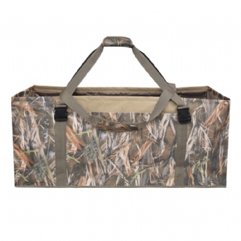 Handy&Portable Reed Bionic Camouflage decoy bag tree dry foliage camo tote duffel carryon with 12 slots for hunting,birdwatching etc