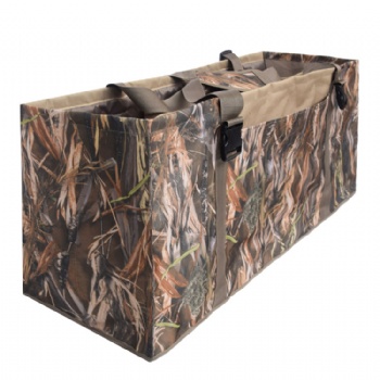 Handy&Portable Reed Bionic Camouflage decoy bag tree dry foliage camo tote duffel carryon with 12 slots for hunting,birdwatching etc