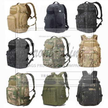 China BAG factory black camo tactical MOLLE military pack bag for army,fishing,climbing,hiking,travelling etc