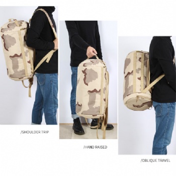 Functional Sports Barrel Duffle bags with dual backpack straps