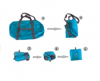 Packable tear resistant ripstop nylon travel extra duffle bag foldable compact flight carry-on