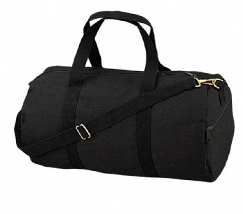 Promotional black canvas duffel bag shoulder bag survival kit bag