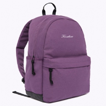 Chic Burgundy 16OZ Canvas rucksack backpack for female