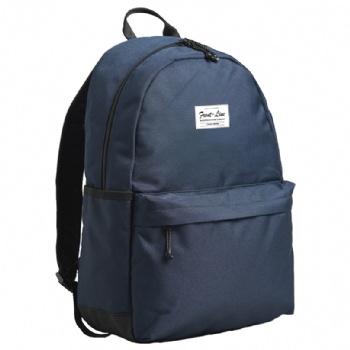 Classic navy blue 600D polyester schoolbag college backpack bag