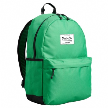 Classic orange 600D polyester schoolbag college backpack bag