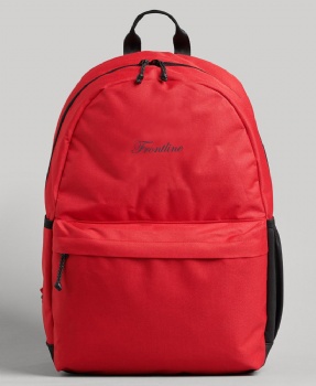 Classic red 600D polyester schoolbag college backpack bag