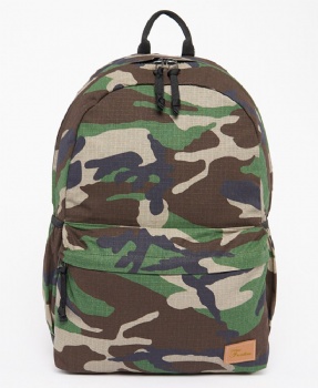 Ripstop woodland camouflage casual college backpack schoolbag