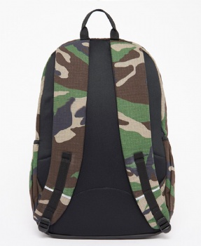 Ripstop woodland camouflage casual college backpack schoolbag