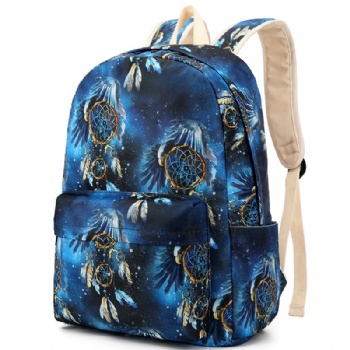 Allover custom patterned sublimation backpack with USB charging port
