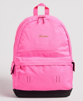 Stylish pink daypack sports rucksack bag for college girls