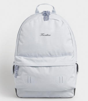 Durable solid white polyester daypack sports rucksack bag unisex