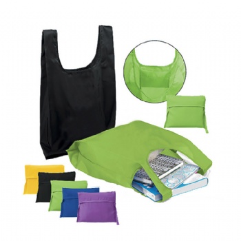 Go green - rPET foldable shopper tote bag