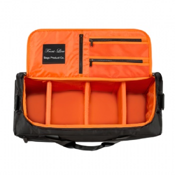 Functional sports gym duffle bag with wall dividers inside
