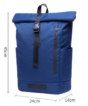 Classic top rollup backpack polyester top rolling rucksack bag
