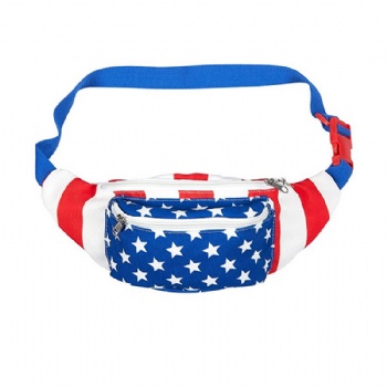 Adjustable American Patriotic Fanny Packs US Waist Belt Bag