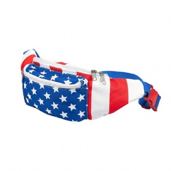 Adjustable American Patriotic Fanny Packs US Waist Belt Bag