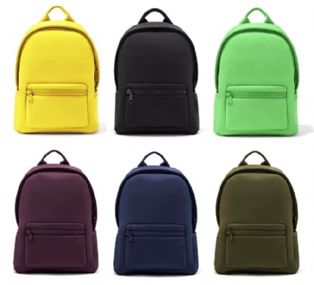 Quality made girls neoprene backpack bag multi-colors