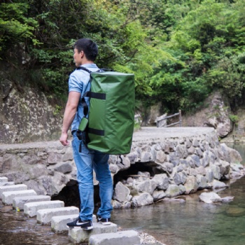 China Factory Quality Made Ex-large PVC Tarpaulin Duffel Backpack Hyrid Bag for Outdoor Sports,Travelling,Carryons