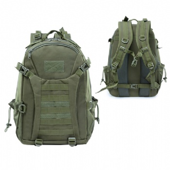 Ergonomic olive drab tactical MOLLE rucksack military gear backpack bag