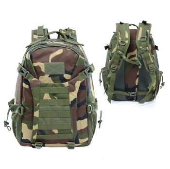 Heavy duty camouflage rucksack survival kit backpack for fishing,hunting,hiking,camping,prepareness