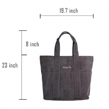 Large cotton canvas tote bag big hand shoulder bag