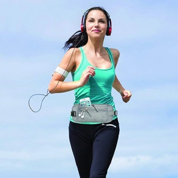 Hot sale new products RFID waterproof running belt bag hip pack travel pouch unisex