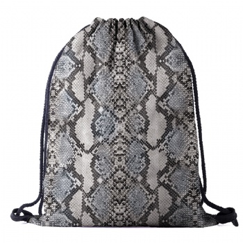 Chic sublimated drawstring rucksack backpack for college girls and women