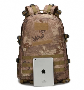 New trendy python patterned military backpack army tactical rucksack bags