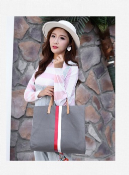 Zingy 2-in-1 cotton canvas tote shoulder bag girl's street bags