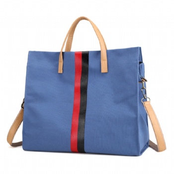 Minimalist canvas tote shoulder hybrid bag for girls