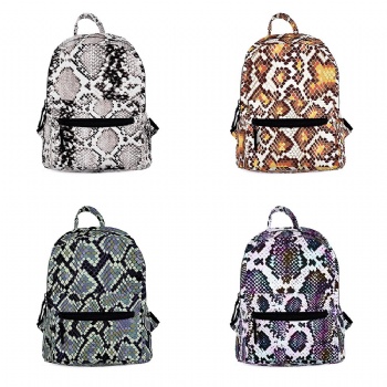 Branded new python skin patterned mini backpack rucksack for girls and women