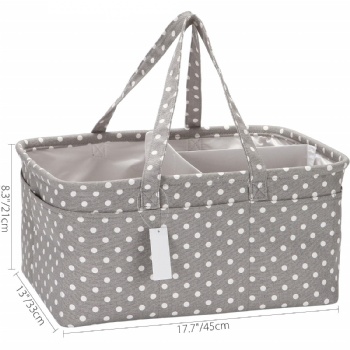 Portable Carry-on Storage Basket Packing Organizer for Maternity and Baby Diapers