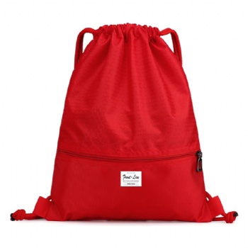 Breatheable Nylon Ripstop Drawstring Backpack Sports Gym Sack Bagpack