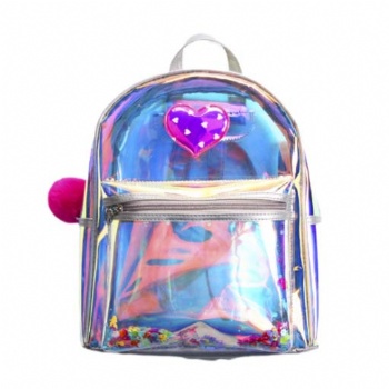 Zingy Mini Style Holograhic PVC Backpack Girls&Kids  Hologram Clear TPU Daypack Rucksack