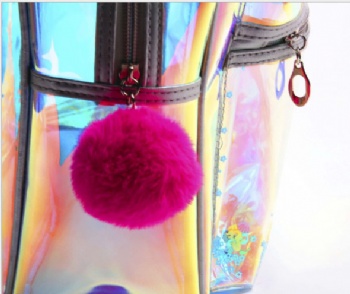 Zingy Mini Style Holograhic PVC Backpack Girls&Kids  Hologram Clear TPU Daypack Rucksack