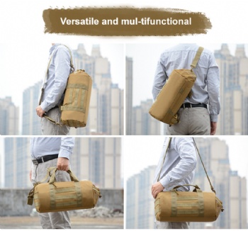 Durable oxford cylindrical duffle bag barrel gym bag