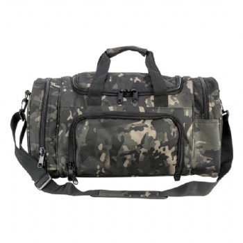 Big 24 inches solid black carry-all travel duffel bags military style carrying bags