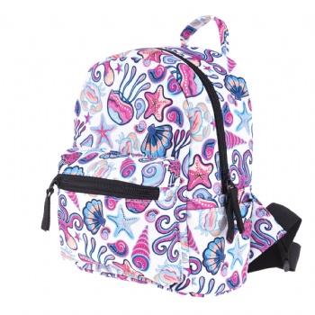 Fashionable women's mini backpack small printing daypack for girls