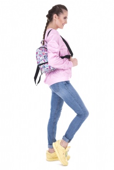 Fashionable women's mini backpack small printing daypack for girls