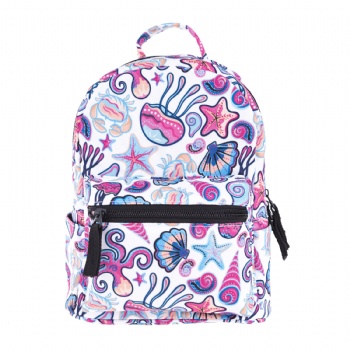 Fashionable women's mini backpack small printing daypack for girls