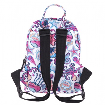 Fashionable women's mini backpack small printing daypack for girls