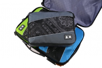 Collapsible water-resistant 4-in-1 travelling packing cubes